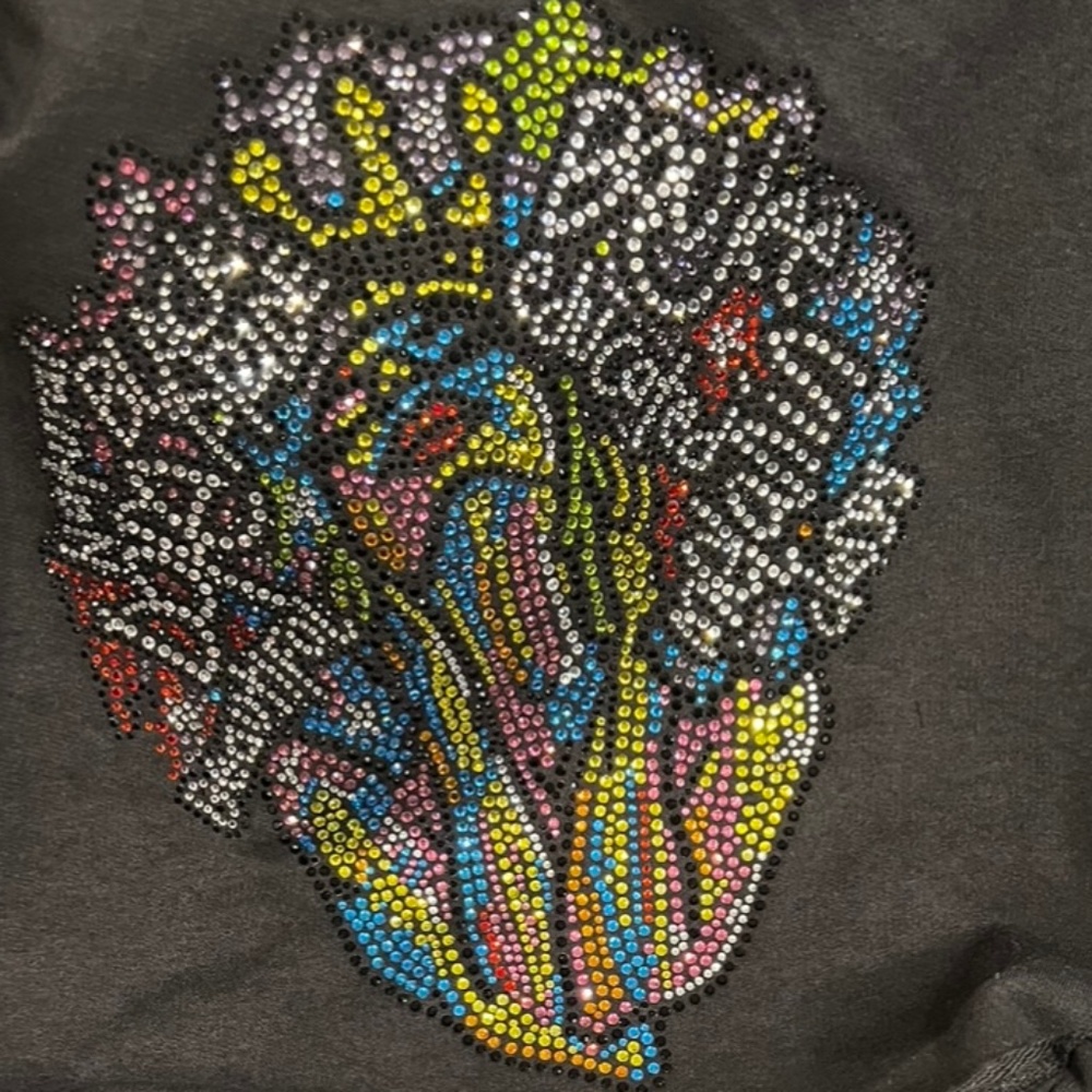 Rhinestone Ruffle Hoodie